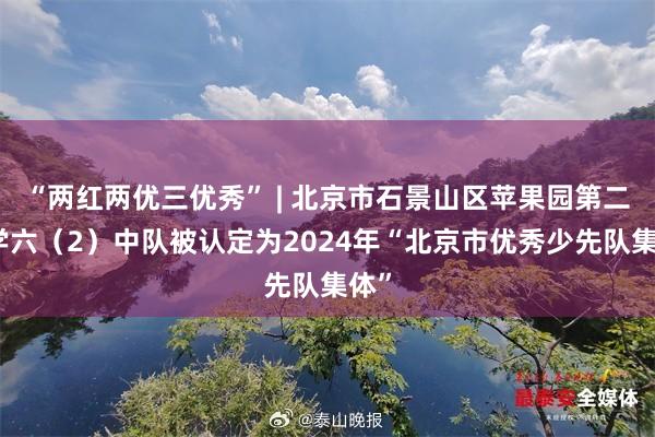 “两红两优三优秀” | 北京市石景山区苹果园第二小学六（2）中队被认定为2024年“北京市优秀少先队集体”